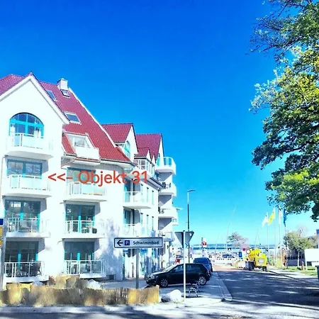 Apartment Obj 31 Fewo Fur 2 Personen Teilweise Meerblick Gegenuber Vom Strand